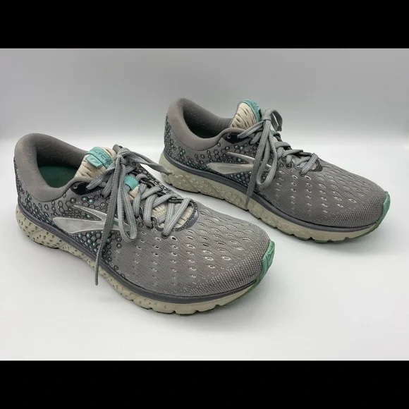 Women’s Brooks Aqua Grey Glycerin 17 Sneakers 8.5 - Picture 2 of 10